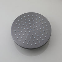 Gun metal opbouw doucheset met regendouche en handdouche