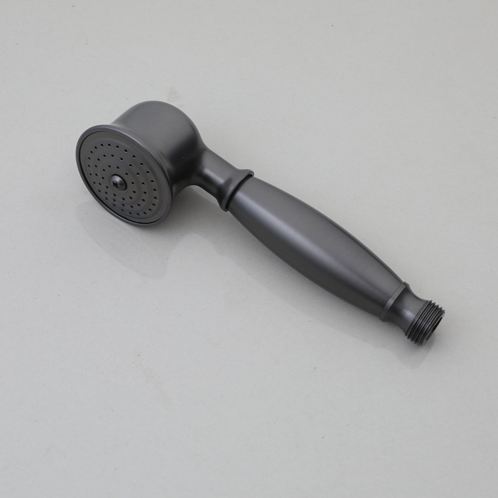 Gun metal opbouw doucheset met regendouche en handdouche