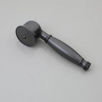 Gun metal opbouw doucheset met regendouche en handdouche