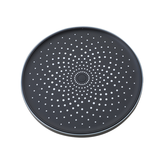 Gun Metal regendouchekop – Ø 230 mm