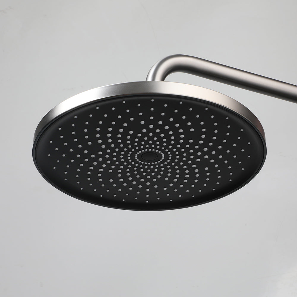 Gun Metal regendouchekop – Ø 230 mm