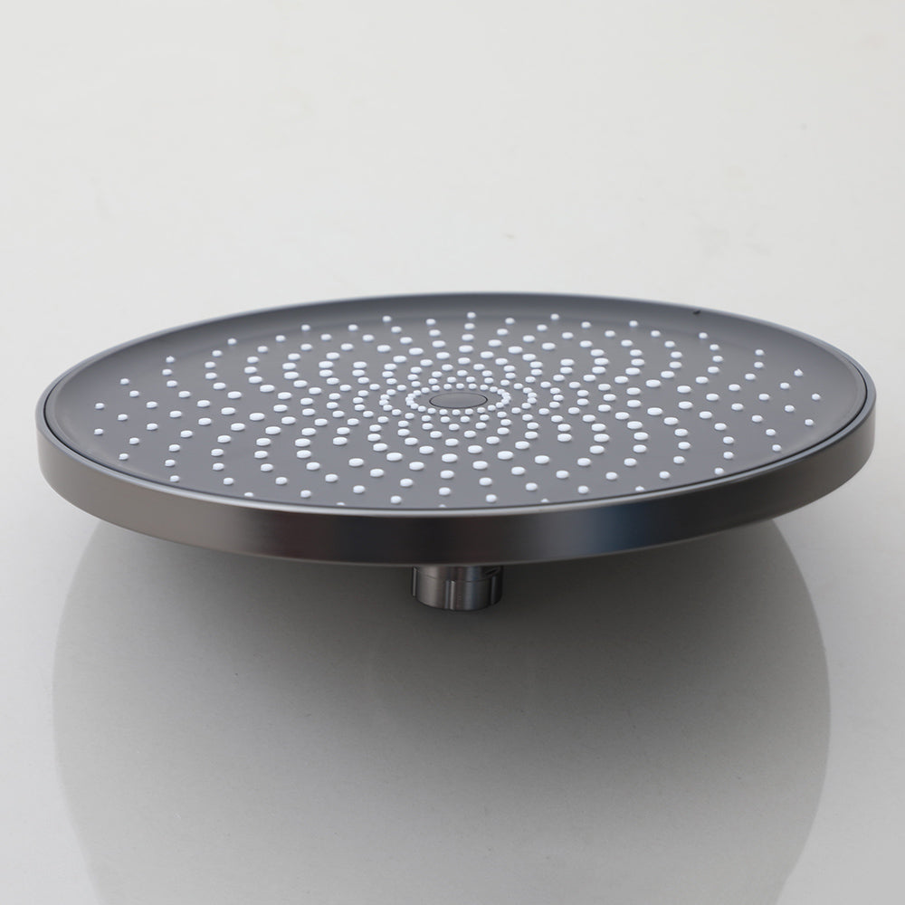Gun Metal regendouchekop – Ø 230 mm