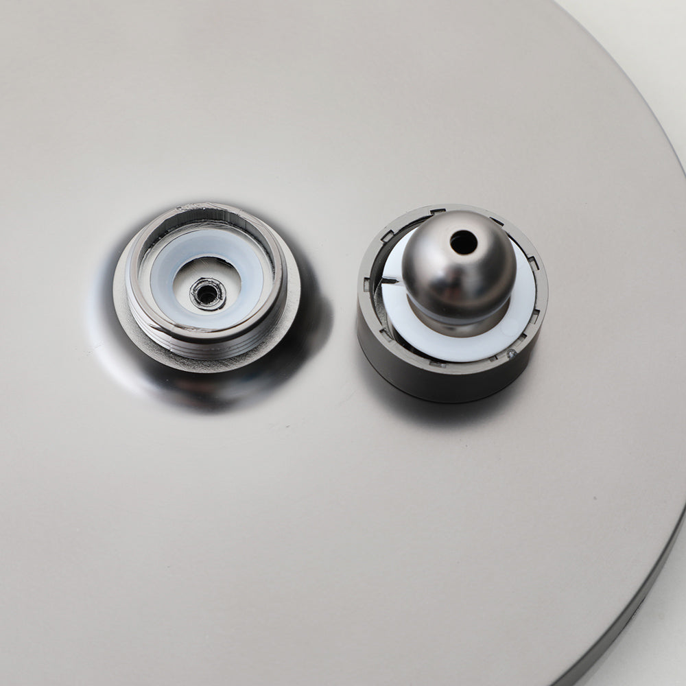 Gun Metal regendouchekop – Ø 230 mm