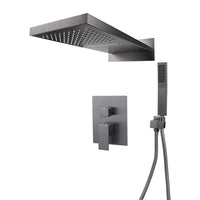 Luxury Gun Metal Built-in Rain Shower