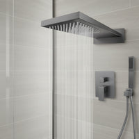 Luxury Gun Metal Built-in Rain Shower