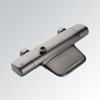 Gun metal thermostatische badkraan met handdouche