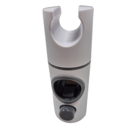 Witte handdouchehouder voor glijstang 25 mm