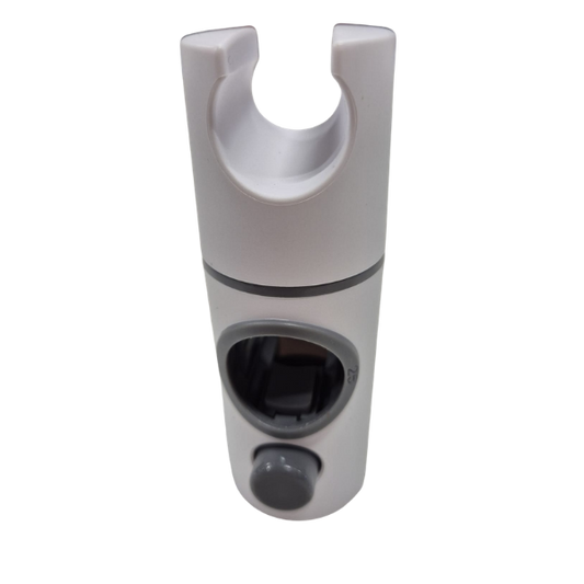 Witte handdouchehouder voor glijstang 25 mm
