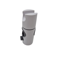 Witte handdouchehouder voor glijstang 25 mm
