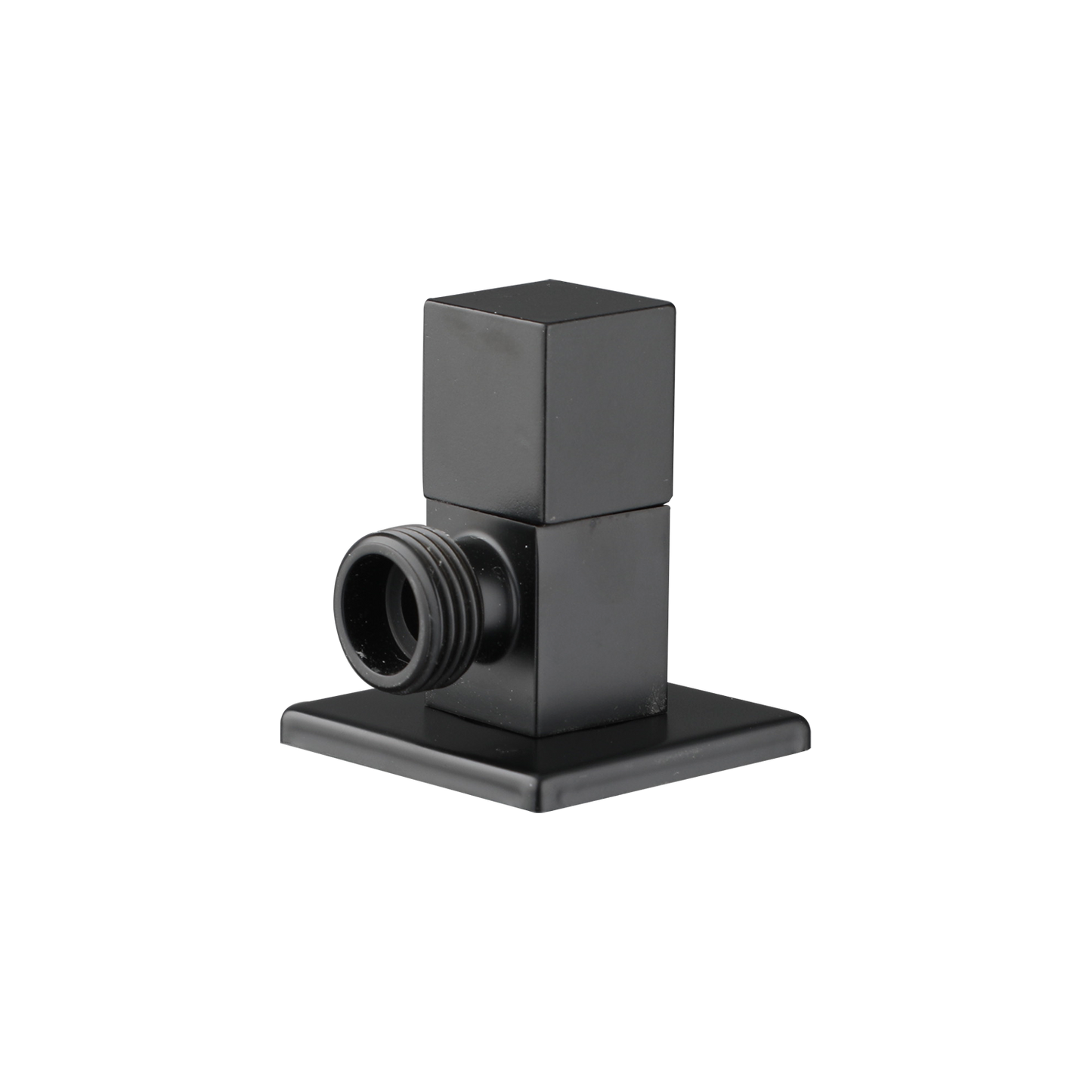 Zwarte hoekstopkraan vierkant 1/2"