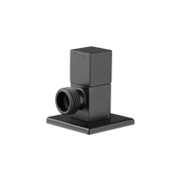 Zwarte hoekstopkraan vierkant 1/2"