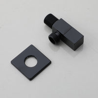 Zwarte hoekstopkraan vierkant 1/2"