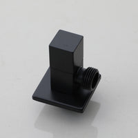 Zwarte hoekstopkraan vierkant 1/2"