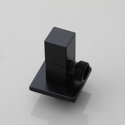 Zwarte hoekstopkraan vierkant 1/2"