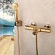Gold Thermostat-Badewannenarmatur