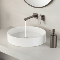 Built-in wall tap gun metal mixer tap