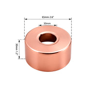 Koper kleurige badrozet 30 mm dik