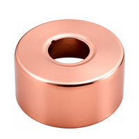 Koper kleurige badrozet 30 mm dik