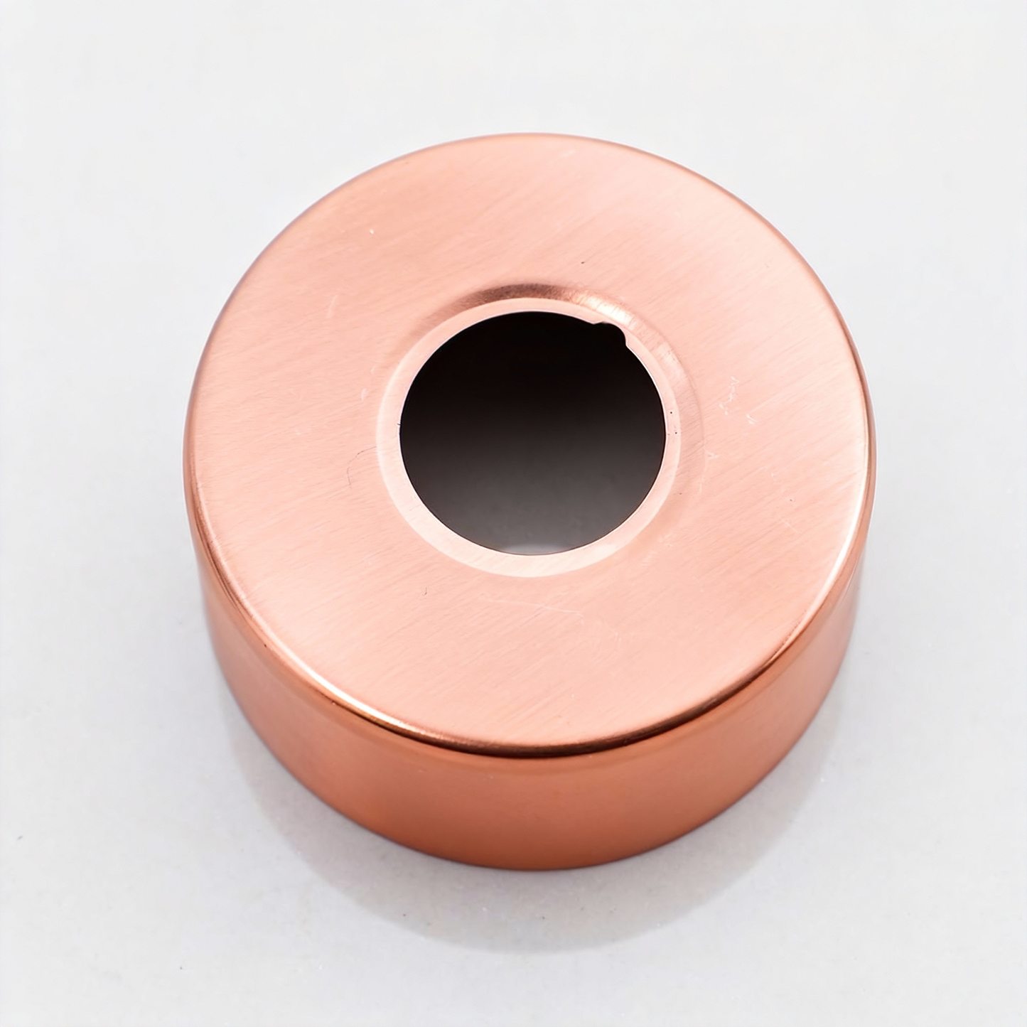 Koper kleurige badrozet 30 mm dik