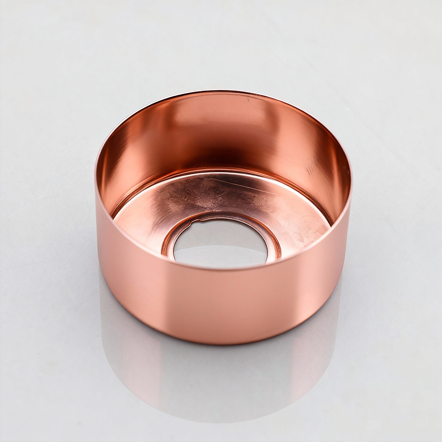 Koper kleurige badrozet 30 mm dik