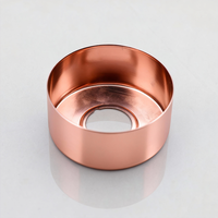 Koper kleurige badrozet 30 mm dik