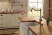 Nostalgische Waschtischarmatur klassisches Modell Kupfer glänzend