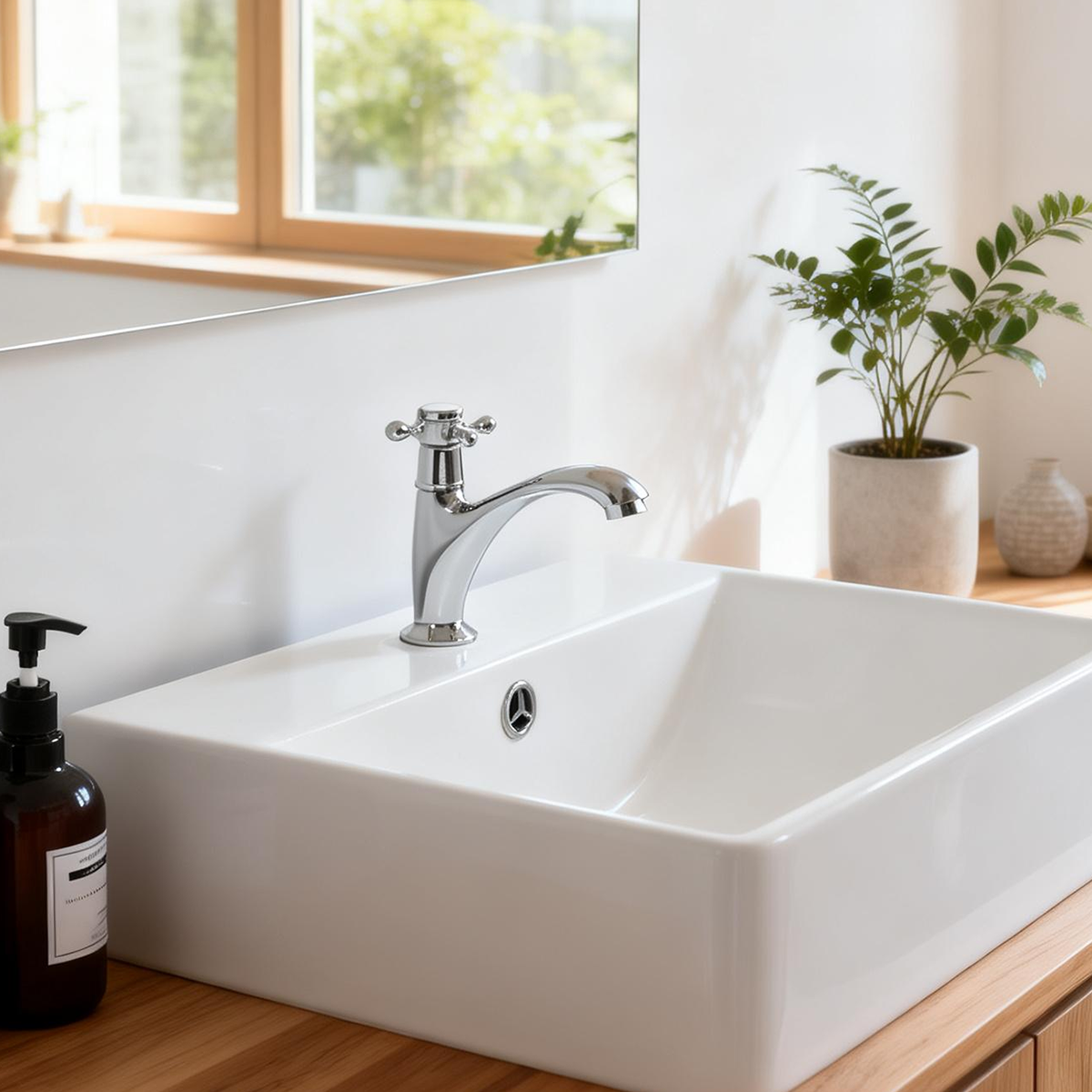 Nostalgische chroom koudwaterkraan