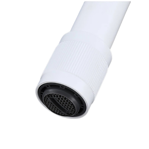 Witte koudwater fonteinkraan – bediening aan de uitloop