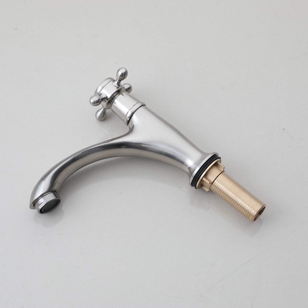 Nostalgische geborsteld nikkel koudwaterkraan