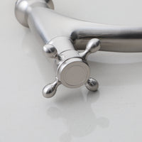 Nostalgische geborsteld nikkel koudwaterkraan