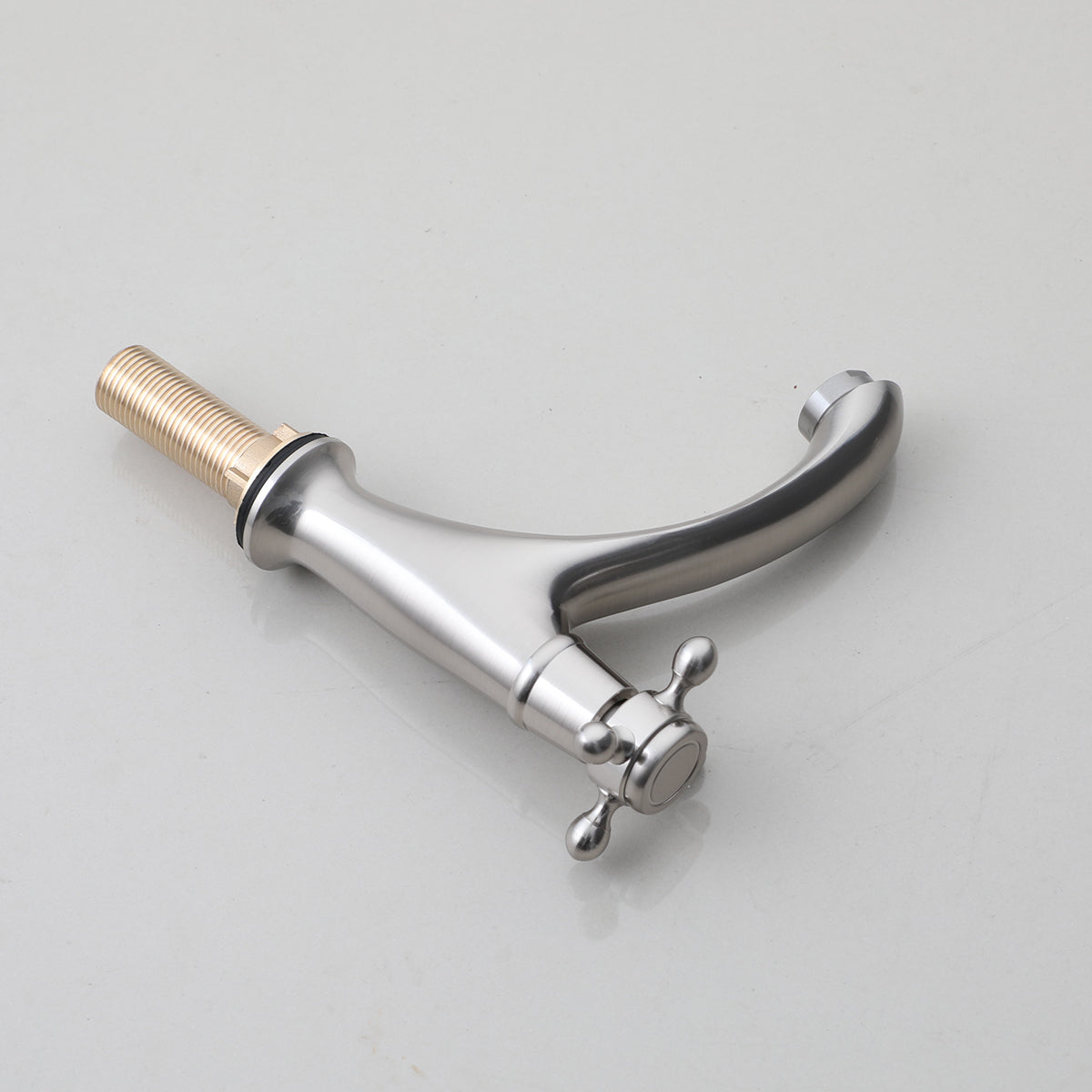 Nostalgische geborsteld nikkel koudwaterkraan