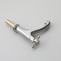 Nostalgische geborsteld nikkel koudwaterkraan