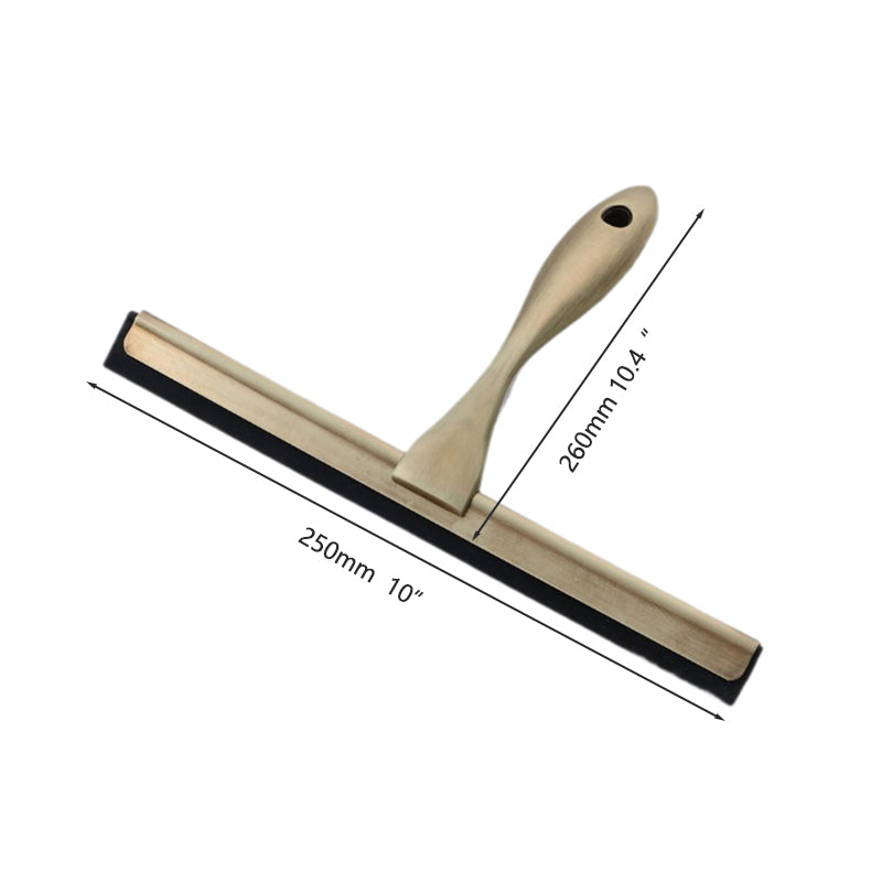 Bronskleurige luxe raamwisser voor de badkamer