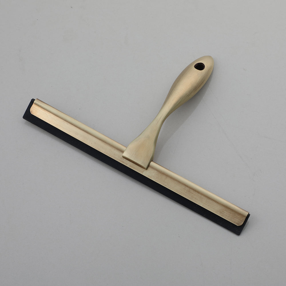 Bronskleurige luxe raamwisser voor de badkamer