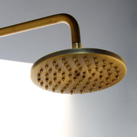 Nostalgische bronzen opbouw doucheset