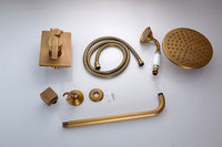 Nostalgische Inbouw Doucheset - Antiek Brons