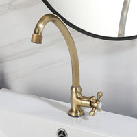 Nostalgische koudwater kraan brons