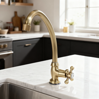 Nostalgische koudwater kraan brons