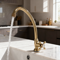 Nostalgische koudwater kraan brons