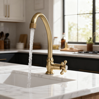 Nostalgische koudwater kraan brons