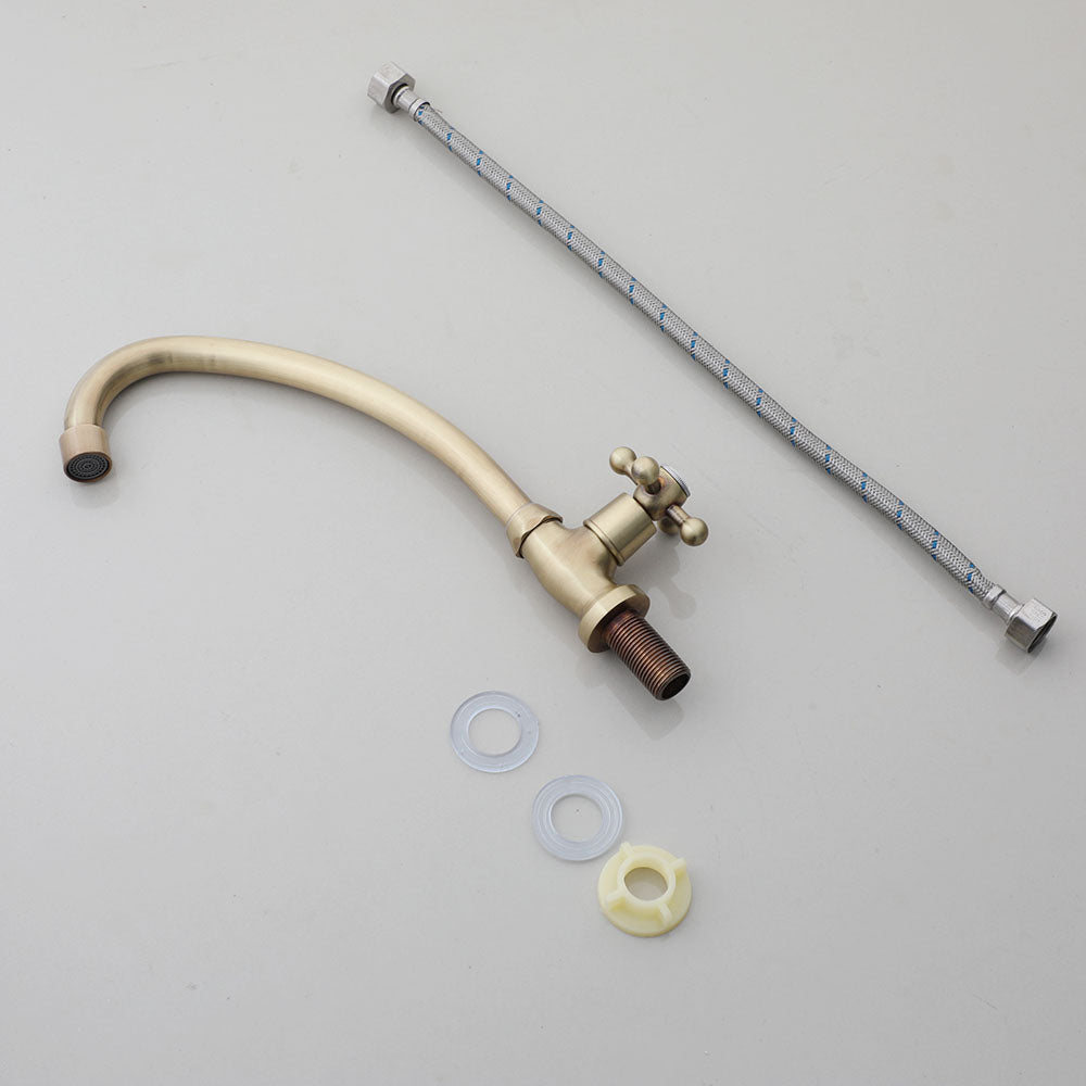 Nostalgische koudwater kraan brons