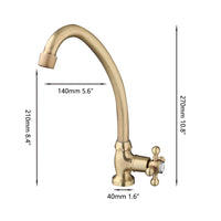 Nostalgische koudwater kraan brons