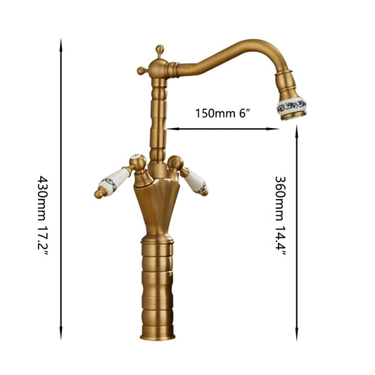 High model country mixer tap | Bronze colored
