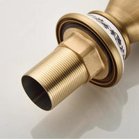 Country-style washbasin mixer | Bronze-colored with ceramic details