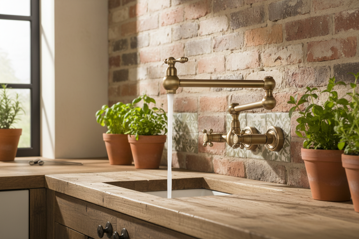 Wandarmatur – rustikale Nostalgie-Bronze