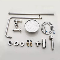 Opbouw regendouche – geborsteld nikkel