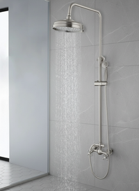 Opbouw regendouche – geborsteld nikkel