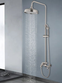 Opbouw regendouche – geborsteld nikkel