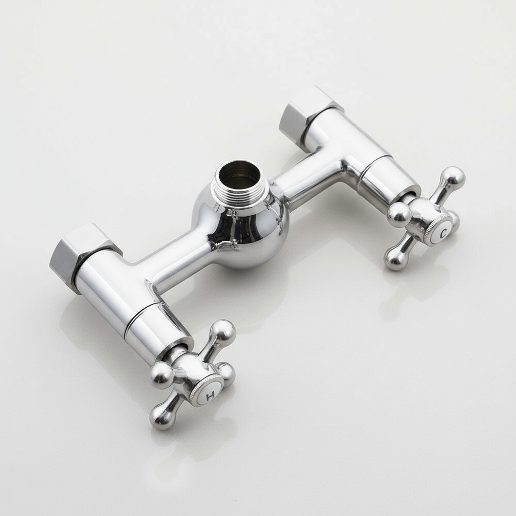 Opbouw regendouche – geborsteld nikkel