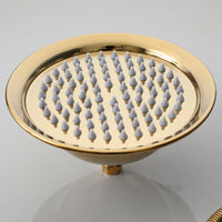 Nostalgische goldfarbene Regendusche